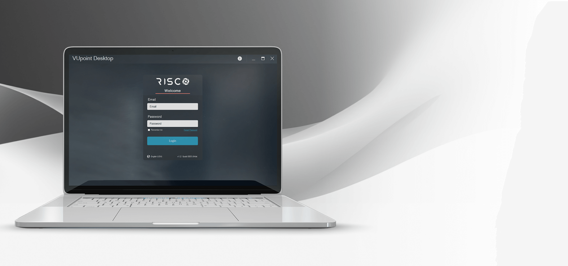 VUpoint Desktop App Banner - Log in via RISCO Cloud Desktop